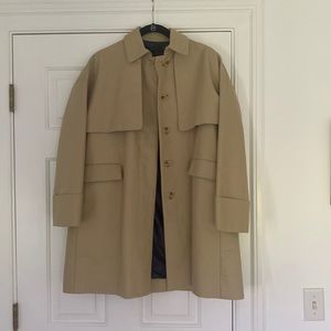 J. Crew Cotton twill swing trench coat jacket khaki size 4